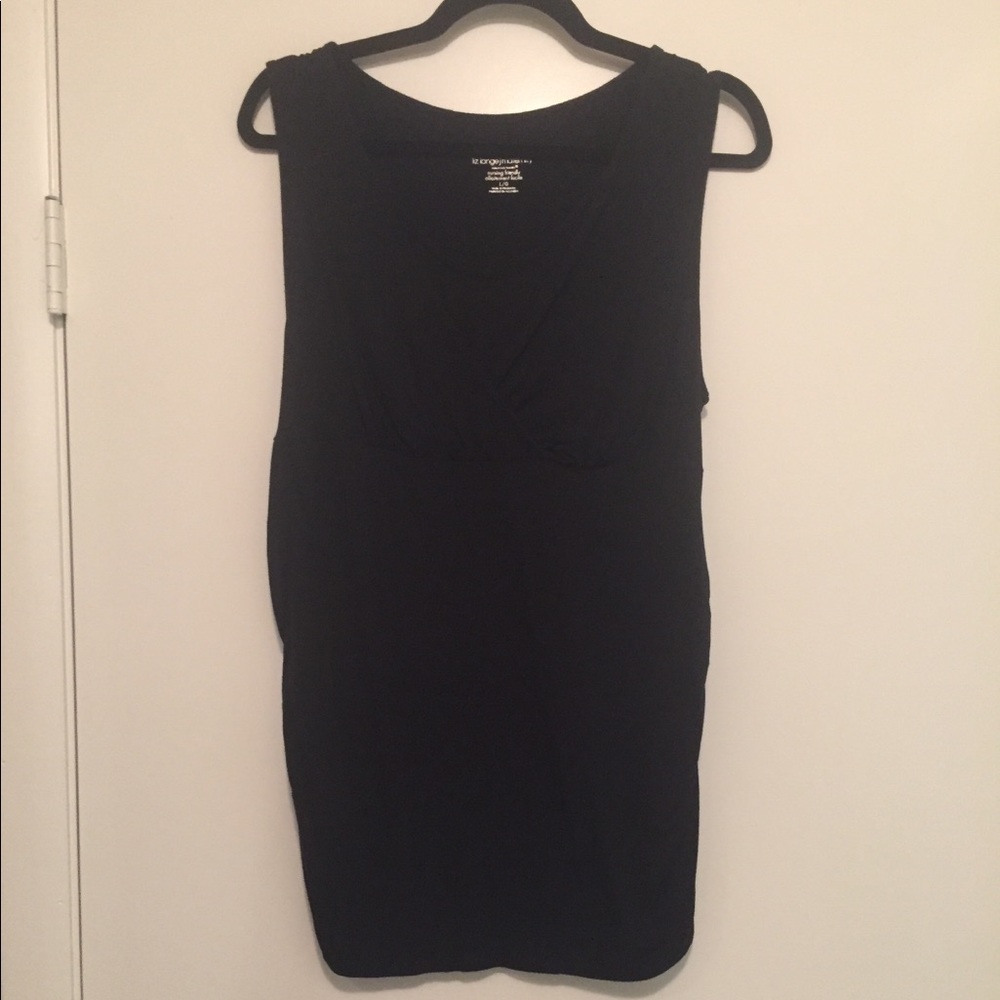 Liz Lange black maternity tank top